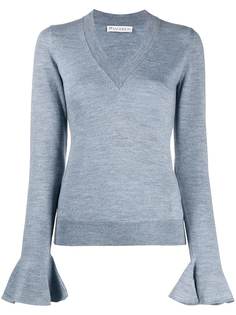 JW Anderson flared cuff V-neck jumper