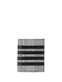 Thom Browne кошелек в клетку глен с полосками 4-Bar