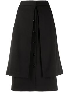 Lemaire layered straight skirt