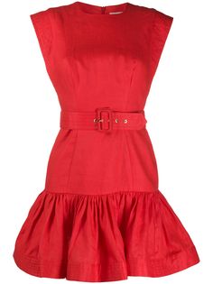 Zimmermann короткое платье с поясом