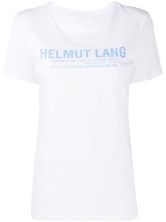 Helmut Lang футболка с круглым вырезом и логотипом