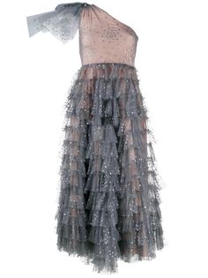 RedValentino платье миди из тюля с блестками