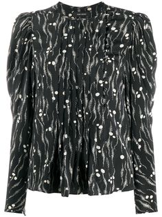 Isabel Marant топ с абстрактным принтом