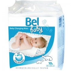 Детские впитывающие пеленки Bel Baby, 60 х 60см, 10 шт. в упаковке Hartmann