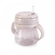 Поильник с трубочкой и ручками Happy Baby Lilac, 250 мл