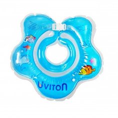 Круг для купания с погремушкой Uviton, голубой