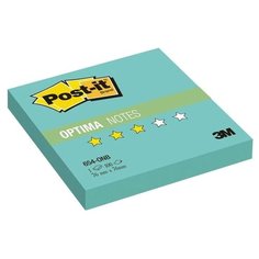 Post-it Блок-кубик Optima, 76х76 мм, 100 штук (654) бирюзовый неоновый
