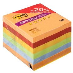Post-it Блок-кубик Super Sticky, 76x76 мм, 540 штук (654-6SS) огонь