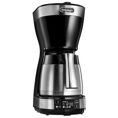 Кофеварка DeLonghi ICM 16731 черный/нержавеющая сталь