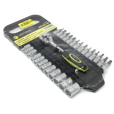 Набор торцевых головок Эврика (27 предм.) ER-96130 черный/желтый