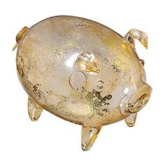 Статуэтка NeoGift Свинка, 7.5 золотистый