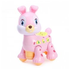 Развивающая игрушка Jin Shang Lu Зайка розовый