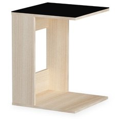 Столик журнальный LeSet LS 731, ДхШ: 45 х 45 см, ясень светлый/черный