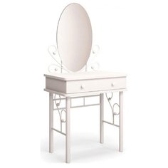 Столик туалетный Мама Венера, ДхШ: 75 х 48 см, белый Mama