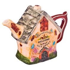 Fujian dehua Заварочный чайник Пряничный Домик 600 мл, мультиколор