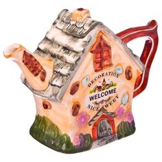 Fujian dehua Заварочный чайник Пряничный Домик 300 мл, мультиколор