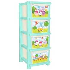 Бельевой комод Little Angel Для игрушек 4 секции 335 малышарики