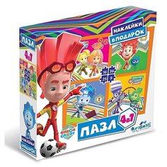 Набор пазлов Origami 4 в 1 Фиксики любят спорт К победе! (04483)