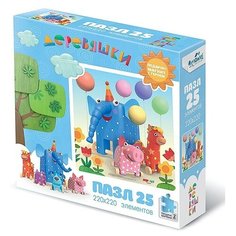 Пазл Origami Деревяшки Праздник + магнит (04529), 25 дет.