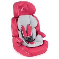 Автокресло группа 1/2/3 (9-36 кг) Lider Kids City Travel Denim, красный/серый