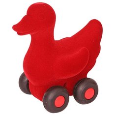 Каталка-игрушка Rubbabu Лебедь красный