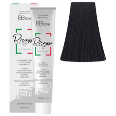 BB One Picasso Colour Range Перманентная крем-краска без аммиака, 100 мл, 1 черный
