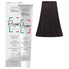 BB One Picasso Colour Range Перманентная крем-краска без аммиака, 100 мл, 4 коричневый