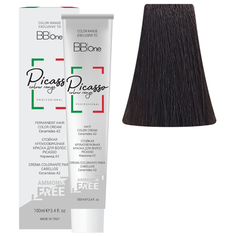 BB One Picasso Colour Range Перманентная крем-краска без аммиака, 100 мл, 3 темно-коричневый