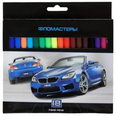 Hatber Фломастеры "Крутые тачки" 18 шт. (BFk_18860)