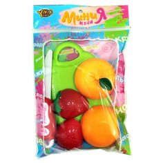 Набор продуктов с посудой Yako Мини Мания - Разрежь фрукт М6019 разноцветный