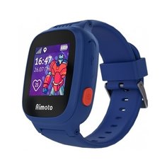 Часы Кнопка жизни Робот синий