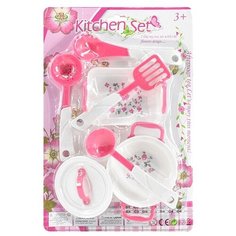 Набор посуды Zhorya Kitchen set ZY975802 розовый/белый