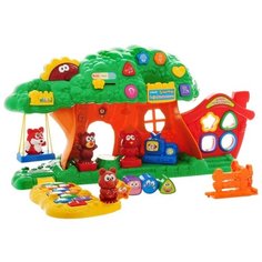 Интерактивная развивающая игрушка VTech Веселый зоосад оранжевый/зеленый/красный