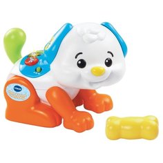 Интерактивная развивающая игрушка VTech Танцующий щенок белый/голубой/оранжевый