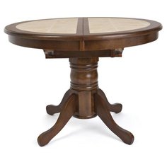 Стол кухонный TetChair CT 4257, раскладной, длина в разложенном виде: 145 см, d: 107 см, темный дуб