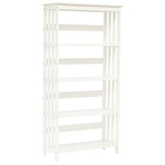 Этажерка TetChair NY-3005 4 полки, материал: МДФ, ШxГxВ: 76х31х152 см, белый