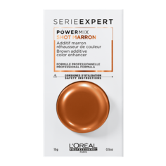 Средство LOreal Professionnel Serie Expert Шот флюид-добавка Powermix с коричневым пигментом, 15 мл