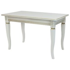 Стол кухонный LeSet Дакота 1Р, раскладной, ДхШ: 120 х 70 см, длина в разложенном виде: 160 см, золото/слоновая кость