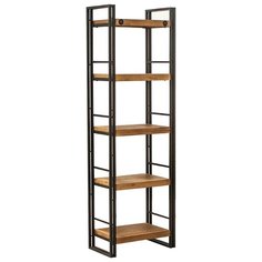 Этажерка Secret de Maison City 5 полок, материал: металл, ШxГxВ: 60х35х190 см, коричневый/серый