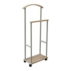 Напольная вешалка Мебелик Верис 3 металлик/дуб сонома