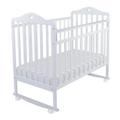 Кроватка Альма-няня Катарина (качалка), на полозьях белый
