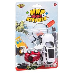 Набор машин Yako Мир micro Игрушек (B94376) белый/красный