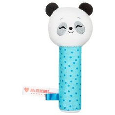 Развивающая игрушка Мякиши Пандочка Гучи белый/голубой