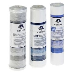 Unicorn К-СА Комплект картриджей для питьевых систем PS-10, FCA-10, FCBL-10 (СТАНДАРТ) 3 шт.