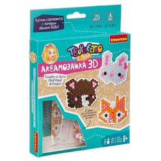 BONDIBON Набор для творчества Аквамозаика 3D Медведь, Заяц, Лиса (ВВ3356)