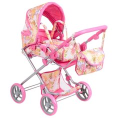 Коляска-трансформер Melobo / Melogo 9333 белый/цветы