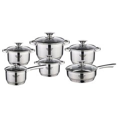 Набор посуды Zeidan Z-51205 12 пр. серебристый