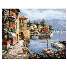 Белоснежка Картина по номерам "Летний городок" 40х50 см (362-CG)