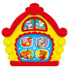 Развивающая игрушка Азбукварик Любимая сказочка Теремок красный/желтый