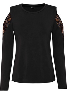 Футболка с вырезами на плечах Bonprix